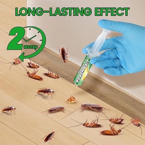 Miniatura 5 de Roach Gel Bait - Paquete de 10 unidades  Gel asesino de infestación de cucarachas en interiores de acción rápida para control de plagas en