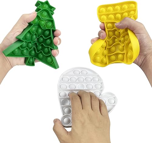 Miniatura 2 de JoFAN Paquete de 4 juguetes de Navidad para niños y niñas, para Navidad, regalos de fiesta, alivio del estrés