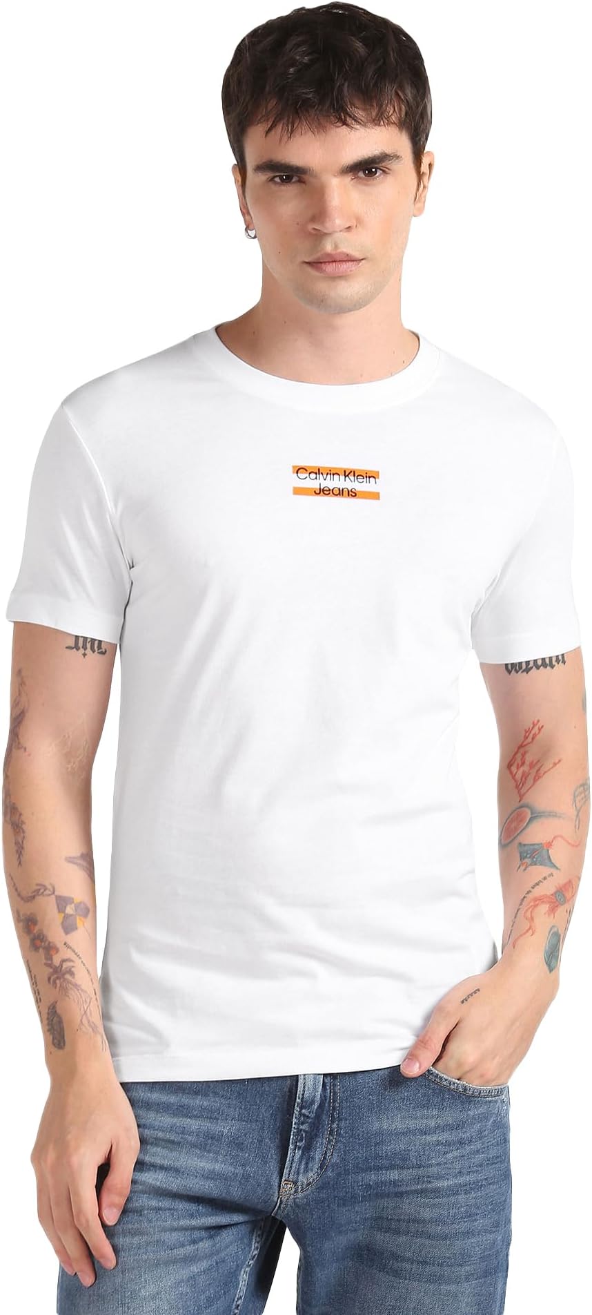 Men's Transparent Stripe Logo Tee Transparent Stripe Logo Tee