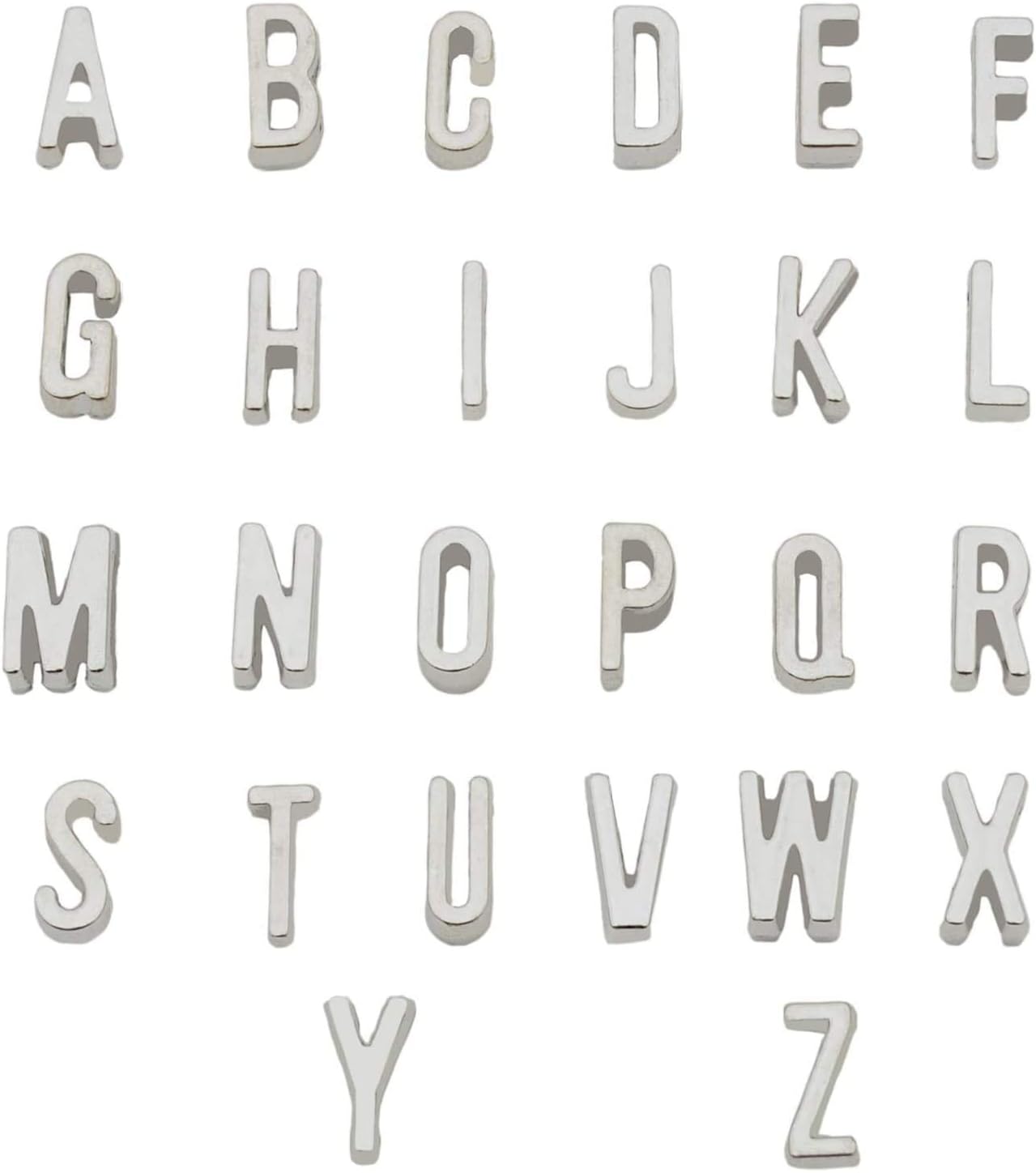 YYaaloa A-Z 26 Alphabet Letter Bracelet Charms (4 set / 104pcs) DIY Charms Pendant for DIY Crafting, Bracelet Necklace Earring Jewelry Making Accessory - Image 3