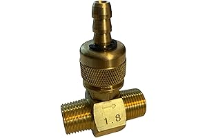 3/8 NPT Brass Downstream Injector, Adjustable Chemical Detergent Soap Injector for Pressure Washer