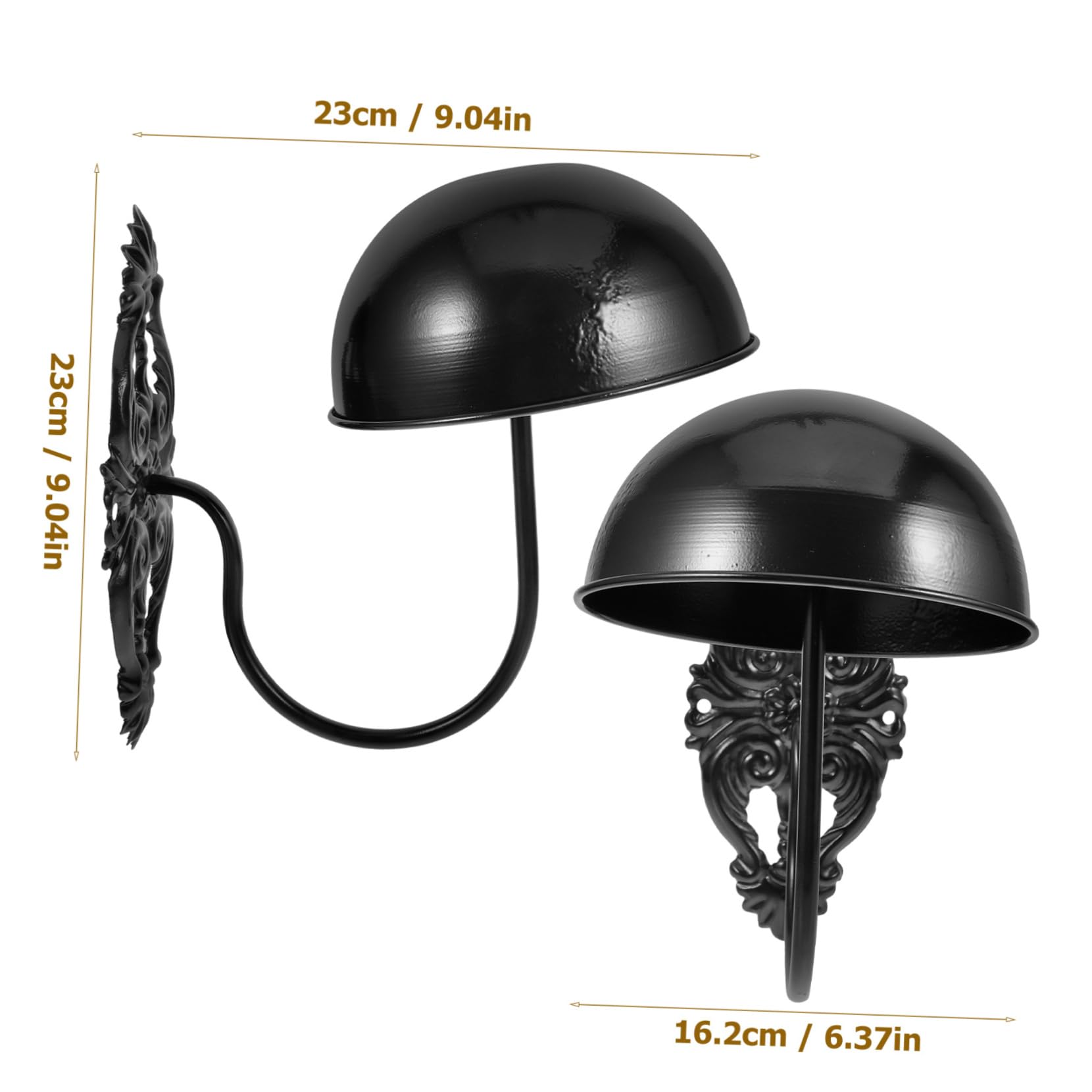 Organizador de Sombreros para Exhibición y Almacenamiento Soporte Ligero Negro de Metal para Pared en Tienda o Hogar