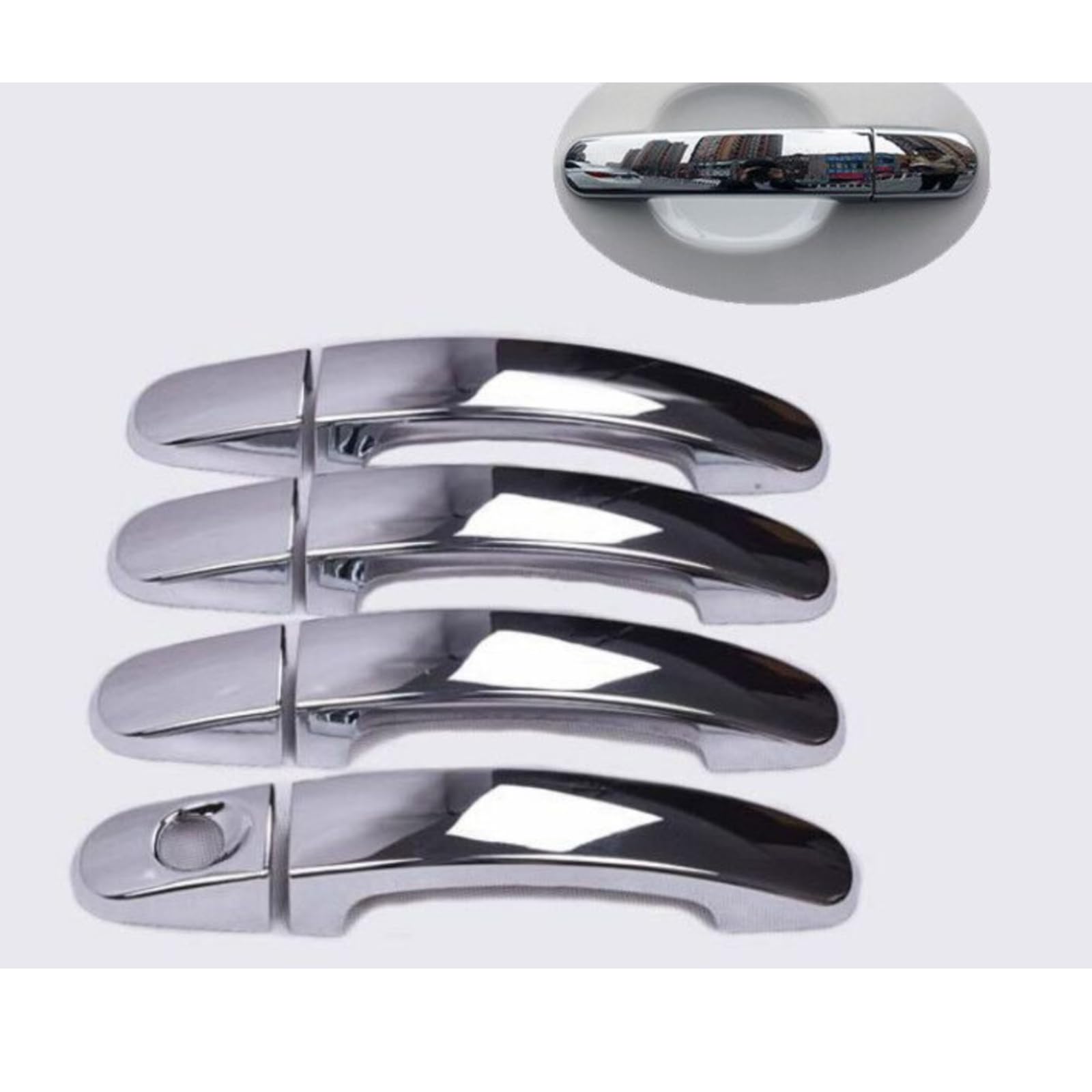 Garniture chromée haut de gamme pour poignée de porte Ford Falcon 09-16