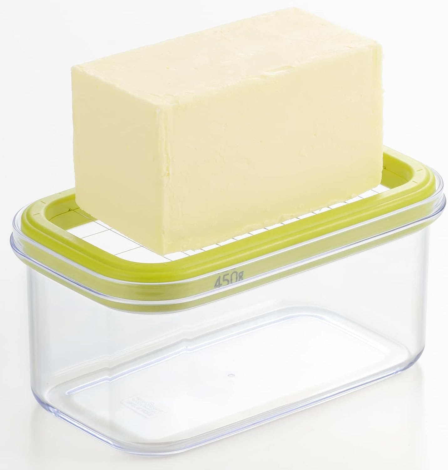 Yoshikawa SJ3324 Butter Cutter, Made in Japan, Storable, 7.1 / 15.9 oz (200 / 450 g), Home Bakery Club, Butter Cutter with Seal Lid