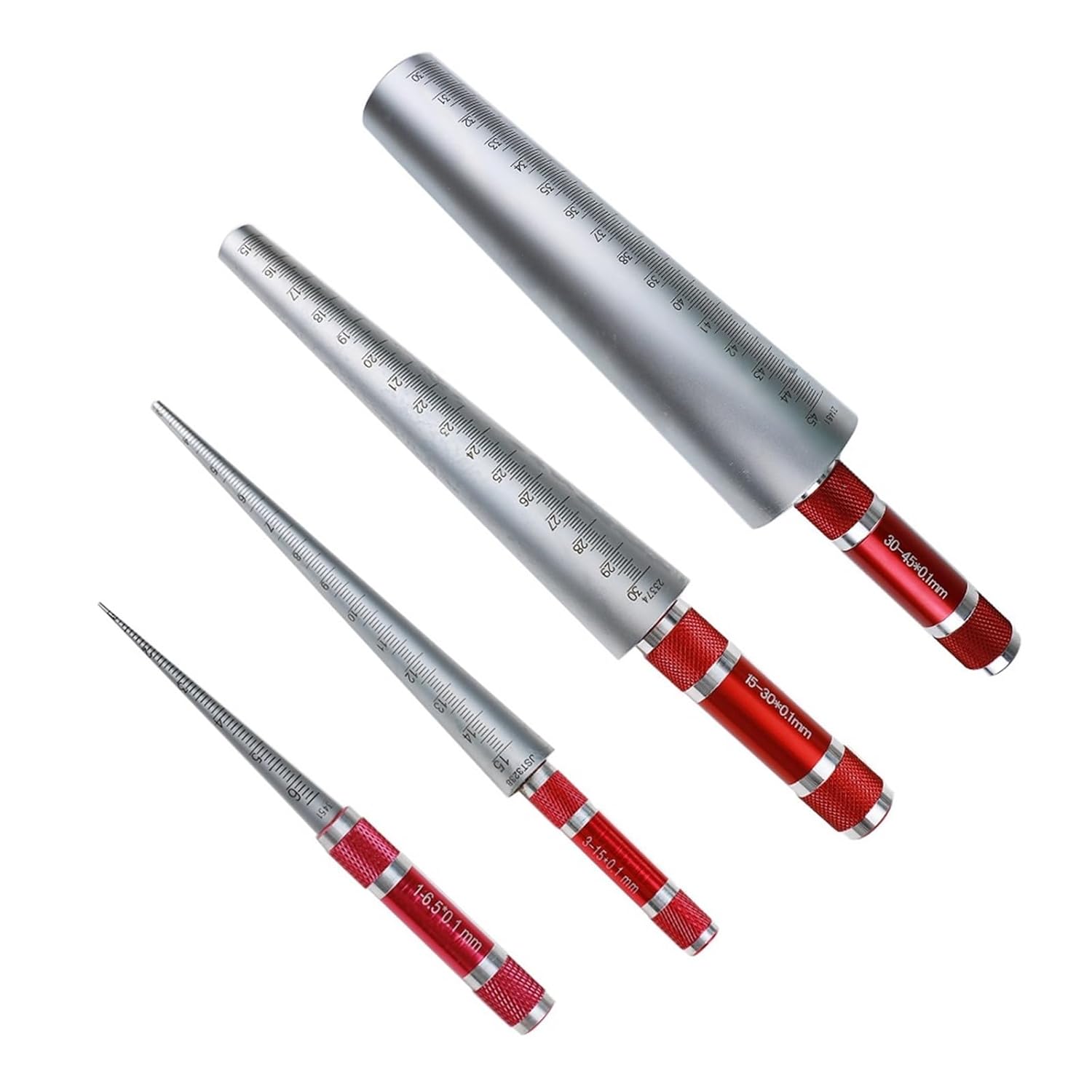 Conical Feeler Gauge - Taper Cone Cylinder Gauge for Accurate Hole Size Measurement and Welding Inspection Tool