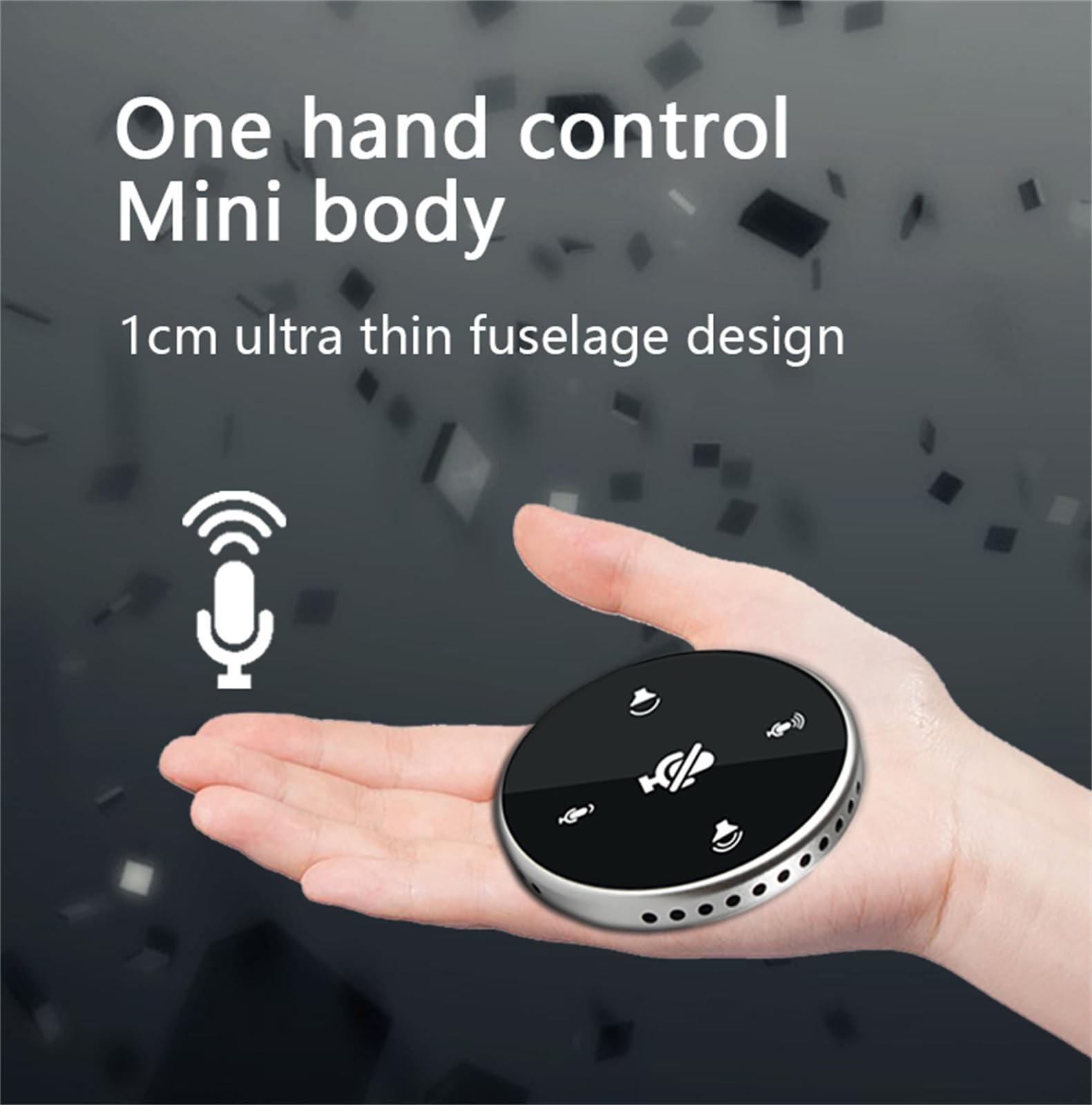 Komputer stacjonarny USB konferencyjny głośnik mikrofon wbudowany głośnik 360° wielokierunkowy komputer komputer kondensator mikrofon Plug & Play