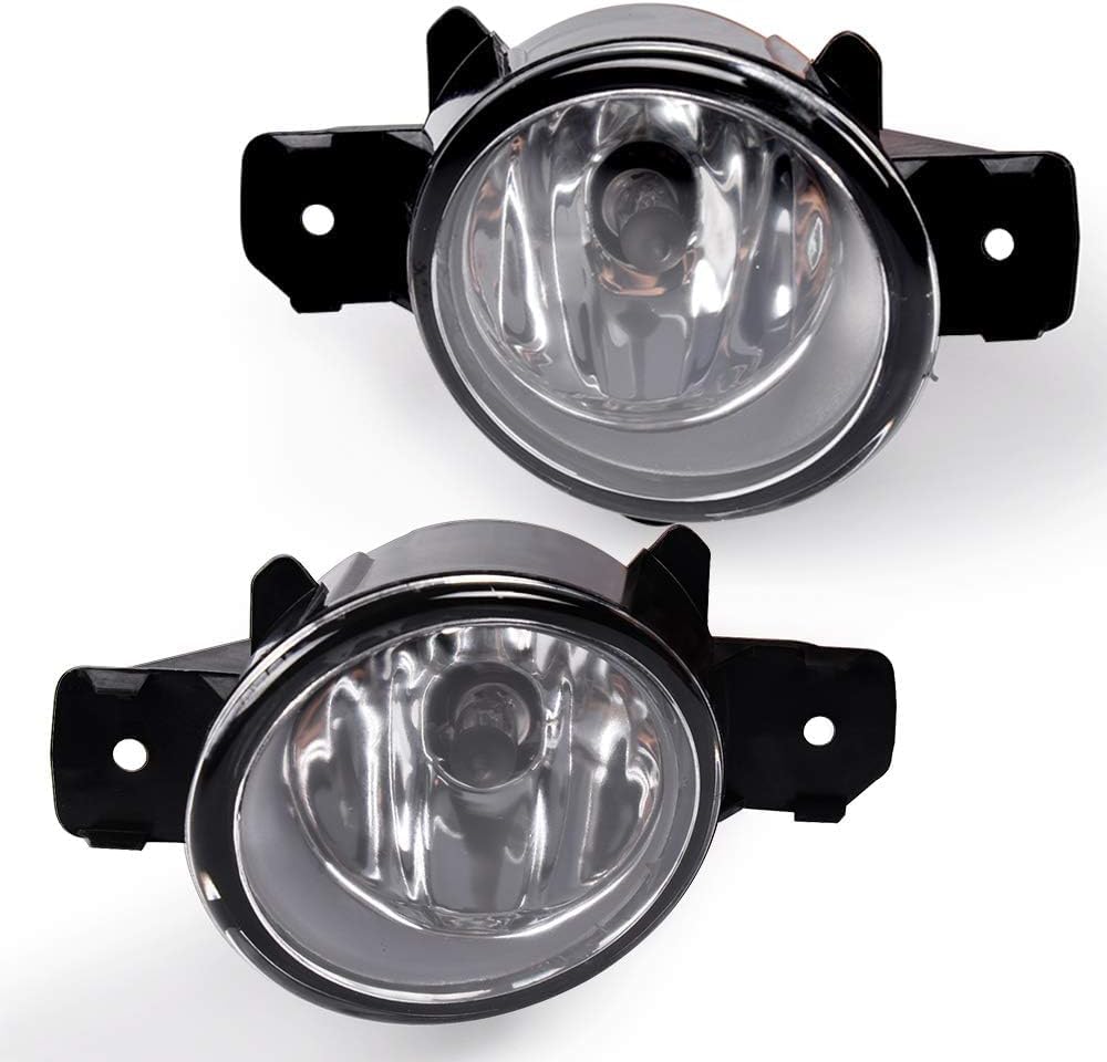 G-PLUS Pair Front Fog Lights, Compatible with Nissan Sentra 04-15/Nissan Altima Sedan Maxima 07-up/Nissan Altima Coupe 08-13/Infiniti M35 M45 08-10 /Infiniti G37 Coupe Convertible 10-11,Clear Lens