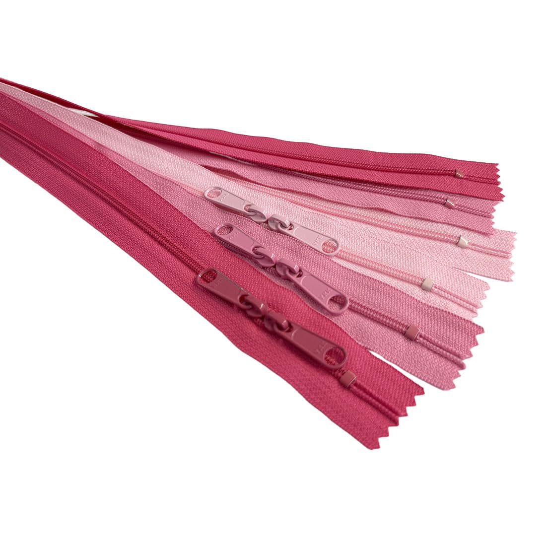 3pcs YKK #4.5 30" Nylon Coil Long Pull Two-Way Head-to-Head Sliders (Double Pull) Bag Zipper 3 Colors Assorted - Your Choice of Color - Made in The