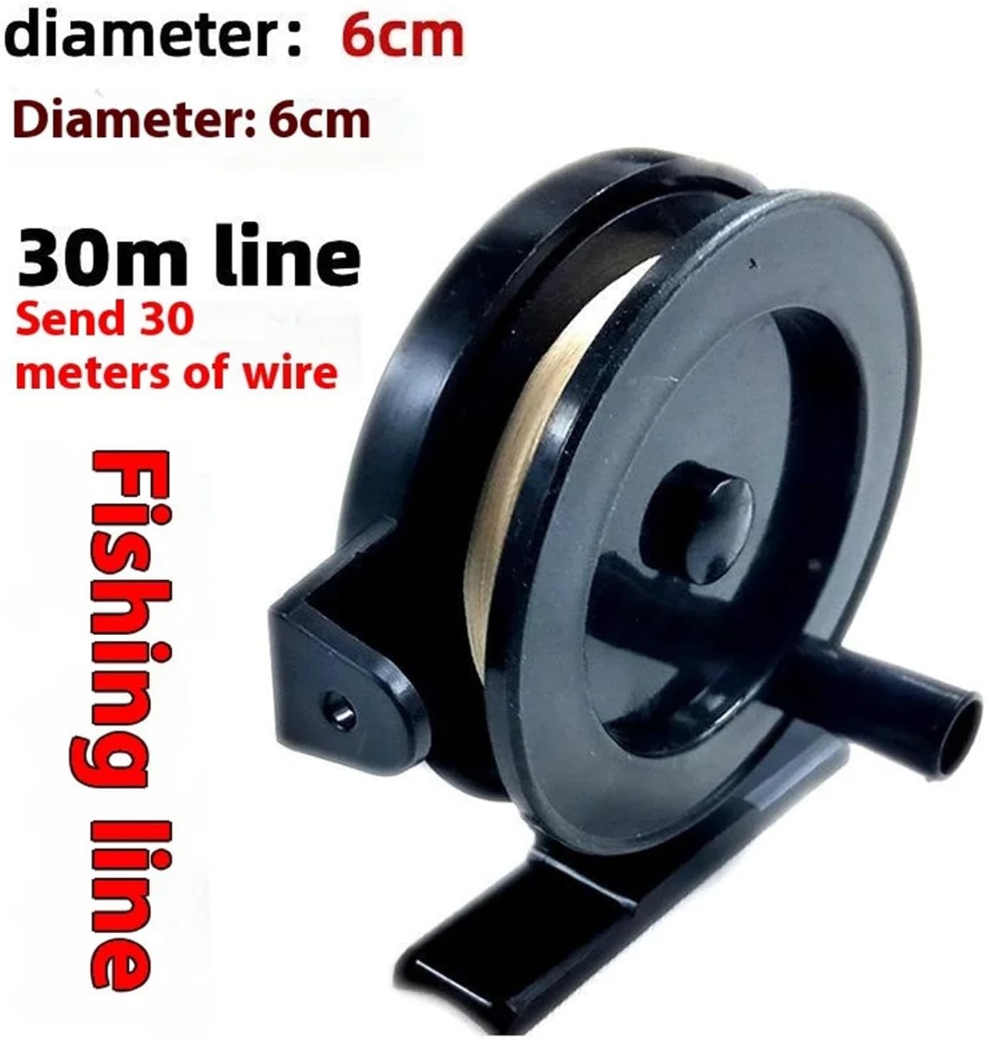 1/2Pcs Winter Ice Fishing Wheels Set Small Sea Pole Wheel Reel Throwing Rod Carretilha