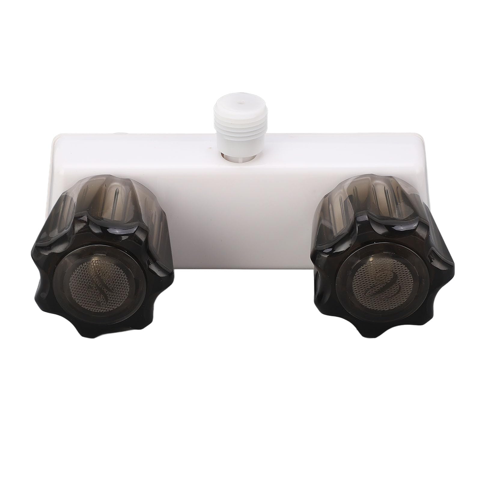Robinet de Douche de Camping-car RV, Commande de Vanne de Mélange de Douche avec 2 Boutons pour Camping-car, Camping-car (Blanc)