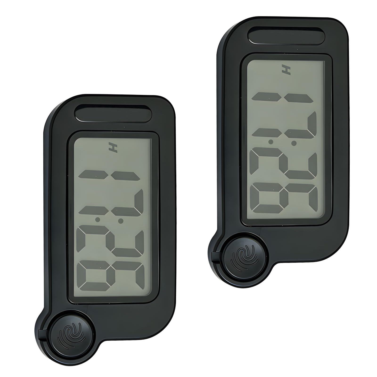 Hsyzygian 2pcs Ergonomic Digital Clock with Backlight and Date Display Miniature Digital Alarm Clock Ideal for Home Offices Use