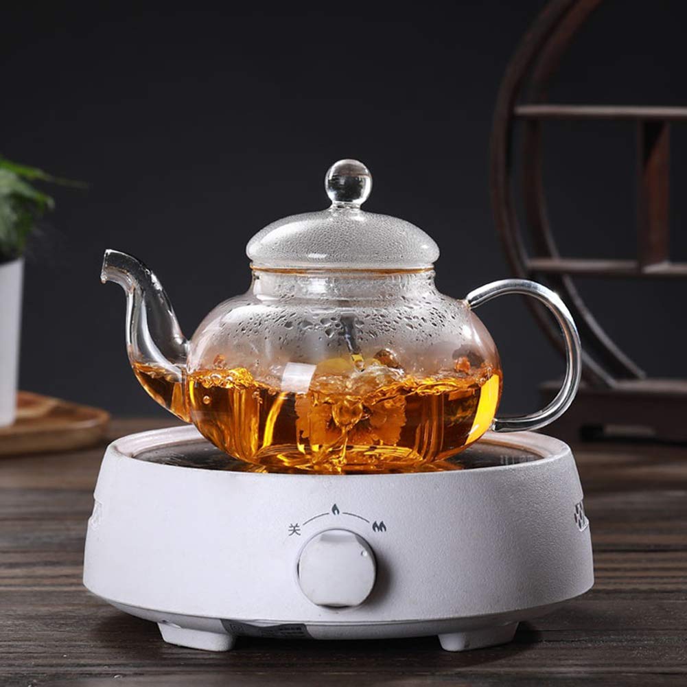 Teiera quadrata 1 L con infusore in vetro borosilicato S