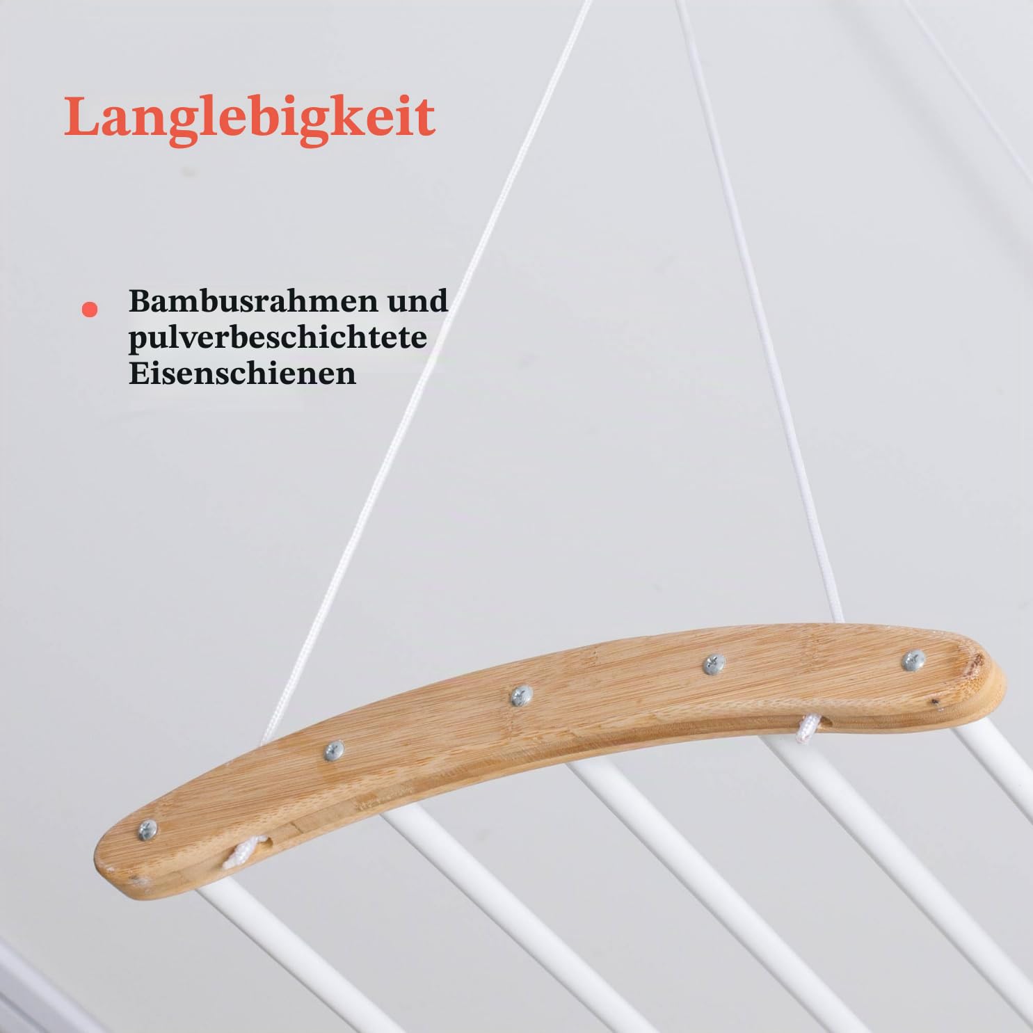 Home in Bold Deckenmontierter Wäscheständer für Wäsche, Platzsparend, Metall, Spannungsmontage, 21'' - 32''