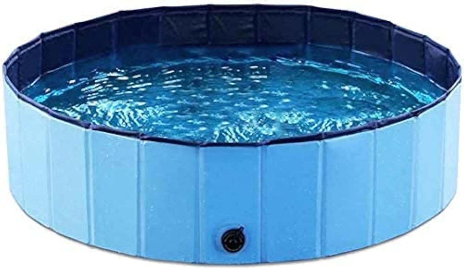 80CM Diameter Collapsible Pet Canine Bathtub Pool, Kiddie Pool Arduous Plastic Foldable Bathing Tub PVC Swimming pools for Canine Cat Child, Indoor & Outside Use (Blue)
