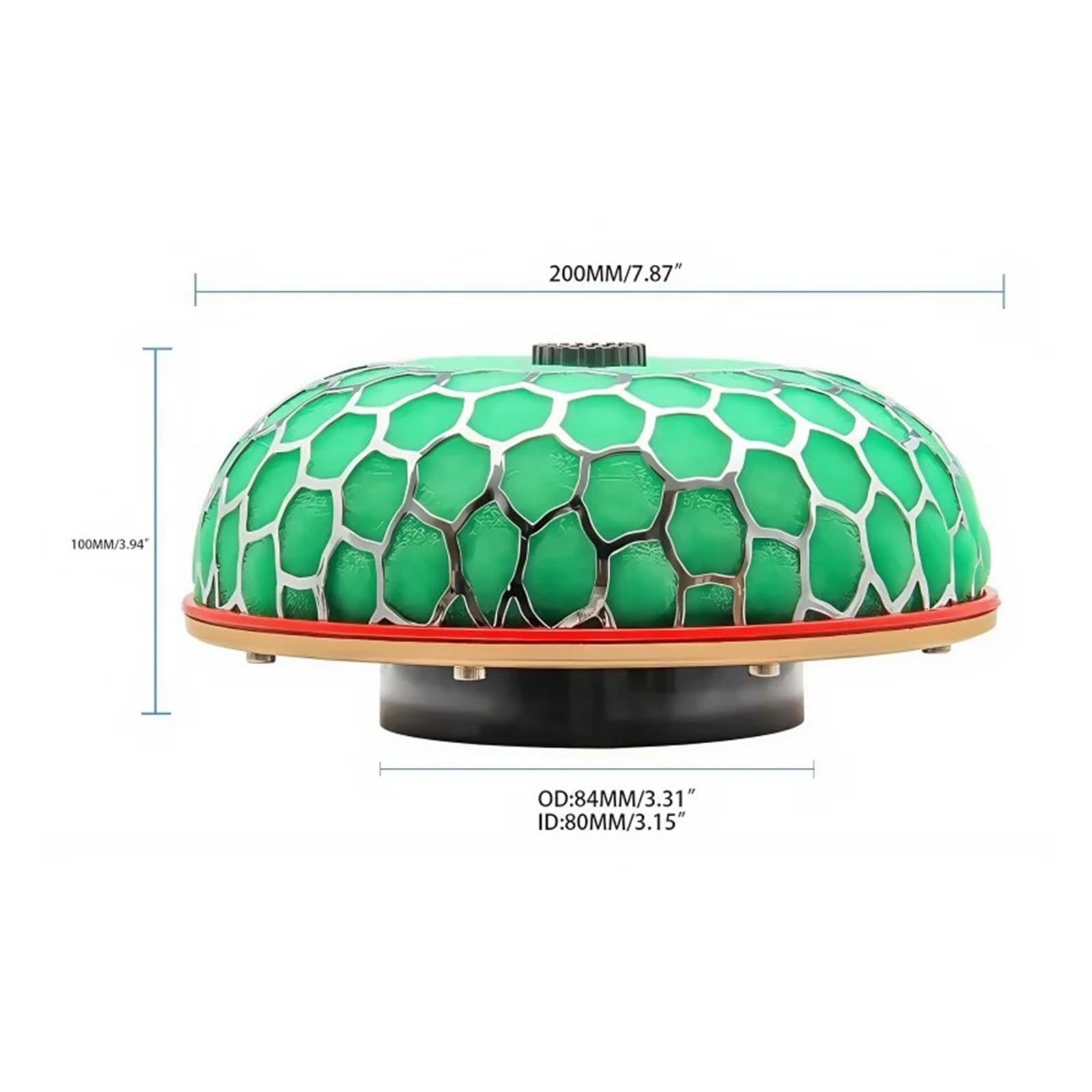 Compatibile con filtri aria for auto HKS Testa a fungo for aspirazione fredda 63 mm 76 80 100 Accessori universali(Green,80mm)