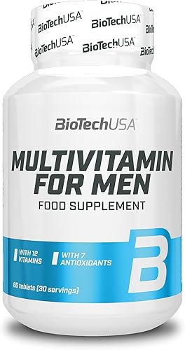 BioTech USA& antioxidante Complejo Multivitamínico para Hombres. 60tabletas
