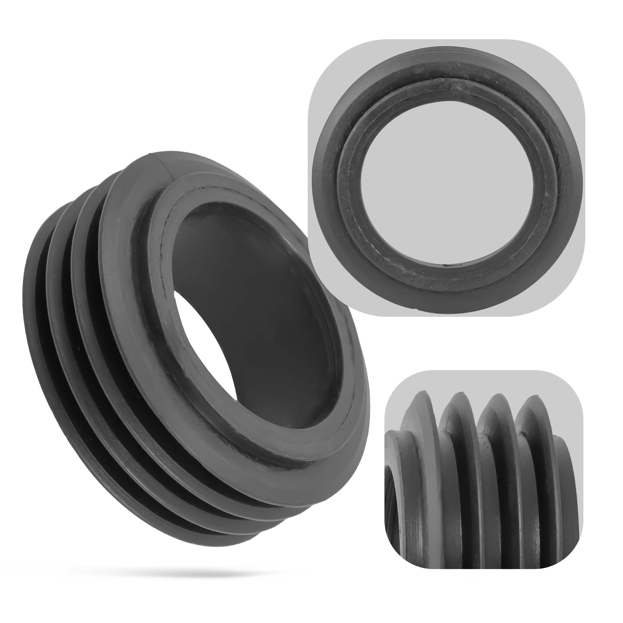 Millto™ Riduttore in Gomma a Filo Interno 40 x 50 mm - Guarnizione di Collegamento per WC e Tubi di Scarico - Connettore Sanitario