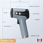 IMGadgets Digital Infrared Forehead Thermometer - Non-Contact Digital Infrared Thermometer for Adults & Kids, 1s Instant Reading Baby Thermometer with Silent & Object Mode, Health Canada MDL Approved