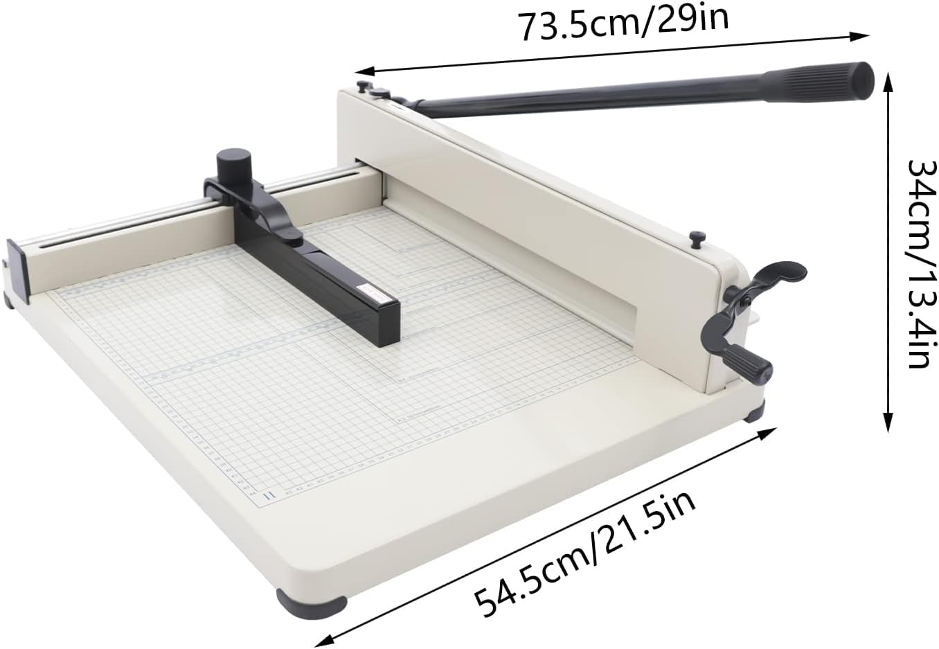 Taglierina di carta resistente, tagliatrice manuale a ghigliottina da 43 cm per A3/A4, taglierina di precisione per ufficio, casa, scuola
