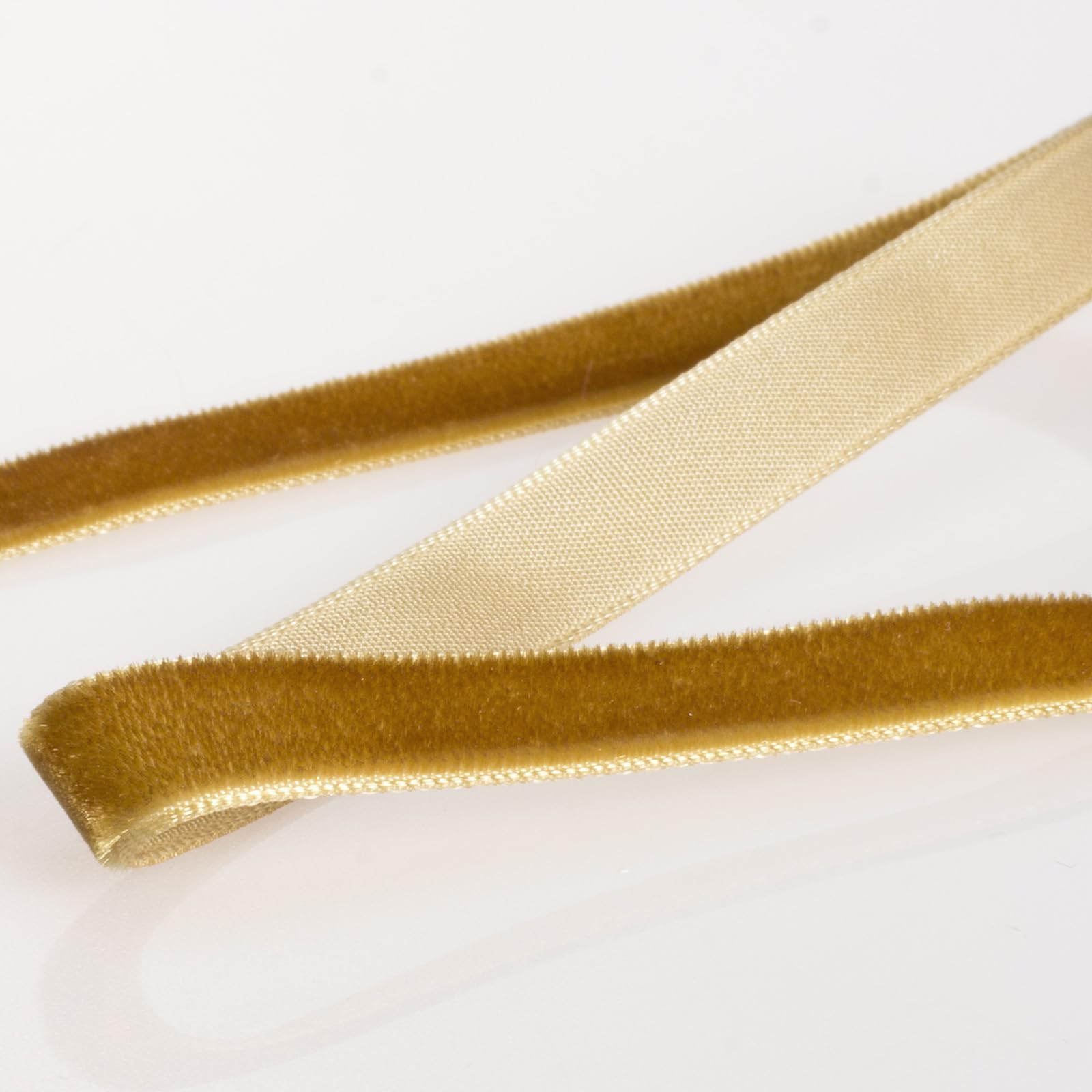 YASEO Golden Brown Velvet Ribbon, 3/8 inch x 25 Yards, Ideal for Choker, Gift Wrapping, Crafts, and Decorations