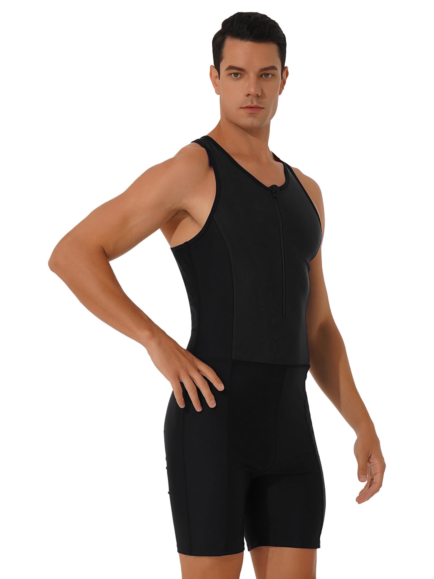 Doomiva Męski kostium kąpielowy, jednoczęściowy, moda kąpielowa z nogawkami, dla mężczyzn, do sportów wodnych, surfingu, szorty plażowe, body sportowe