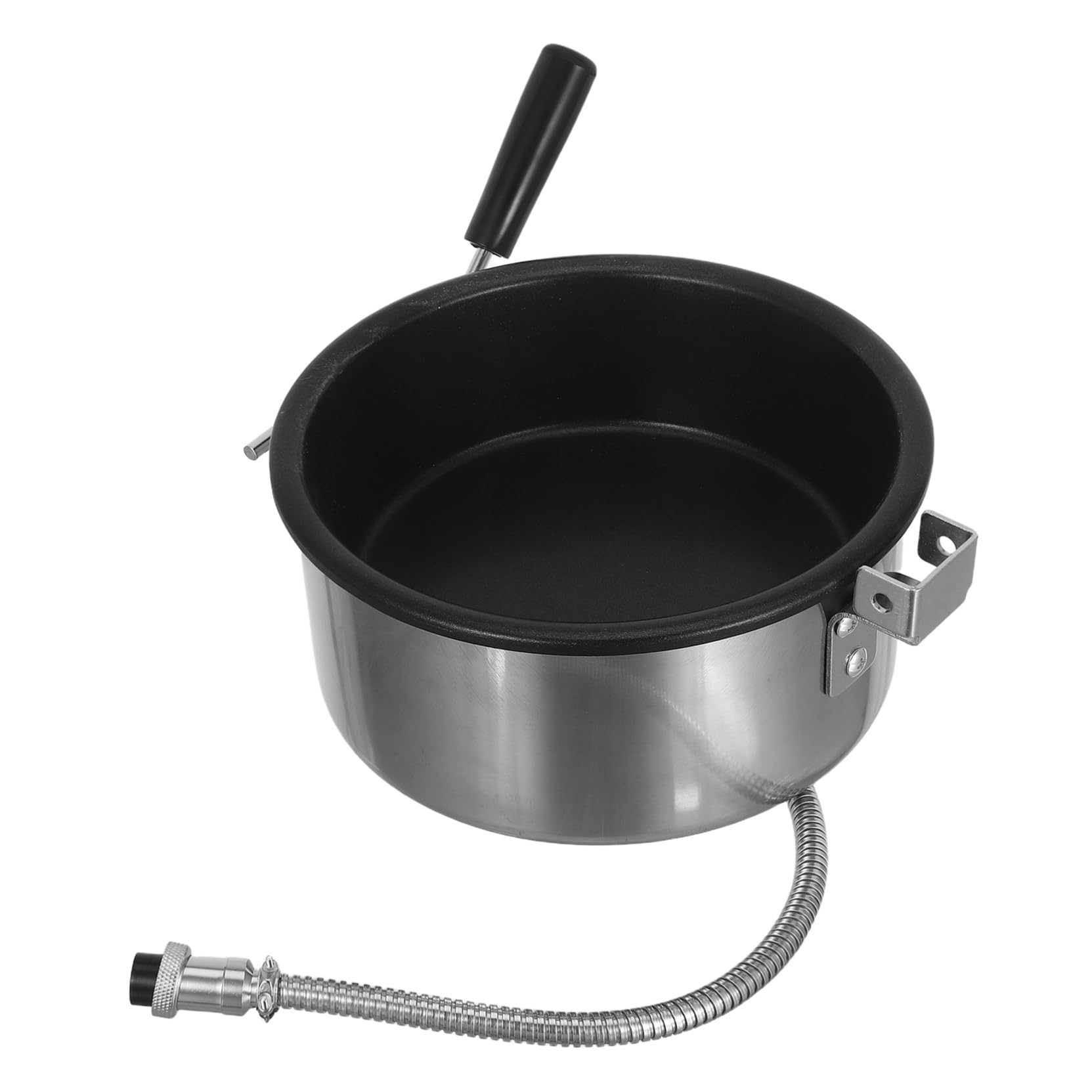 Olla Antiadherente de 8 Oz para Hacer Palomitas de Maíz, Acero Inoxidable y Aluminio, para Noches de Cine en Familia y Festivales