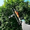 GARCARE 2 in 1 Electric Hedge Trimmer, Corded 4.8A Pole Hedge Trimmer with 18 Inch Laser Cut Blade