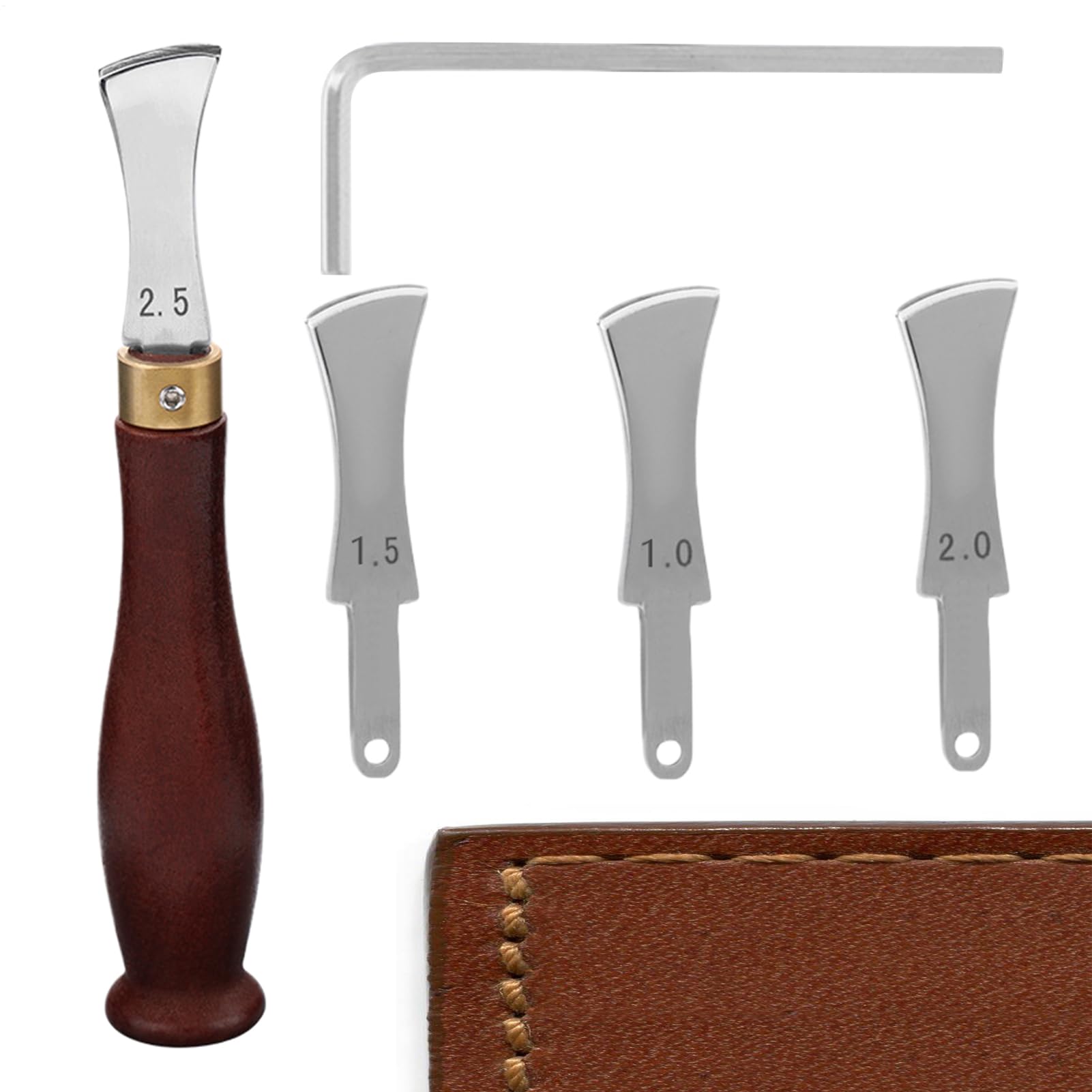 Outil de pliage pour bords en cuir pour créer vos propres accessoires