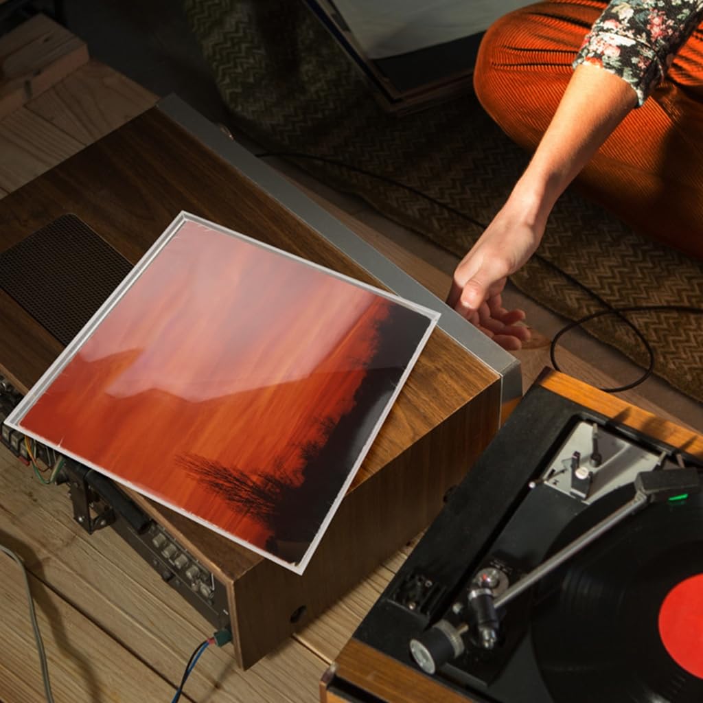 Transparents Vinyls - Espositore da parete in vinile, supporto per album per la casa