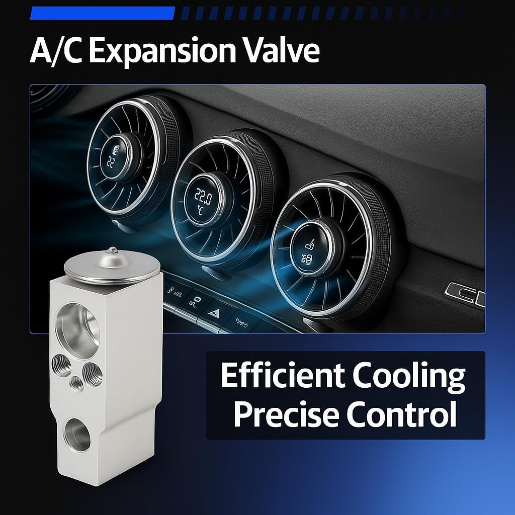 A/C Expansion Valve Compatible with Toyota Camry Avalon Highlander ， Lexus ES350 RX350 RX450H， Jaguar XF XFR， Cadillac CTS STS Replaces# 4752068