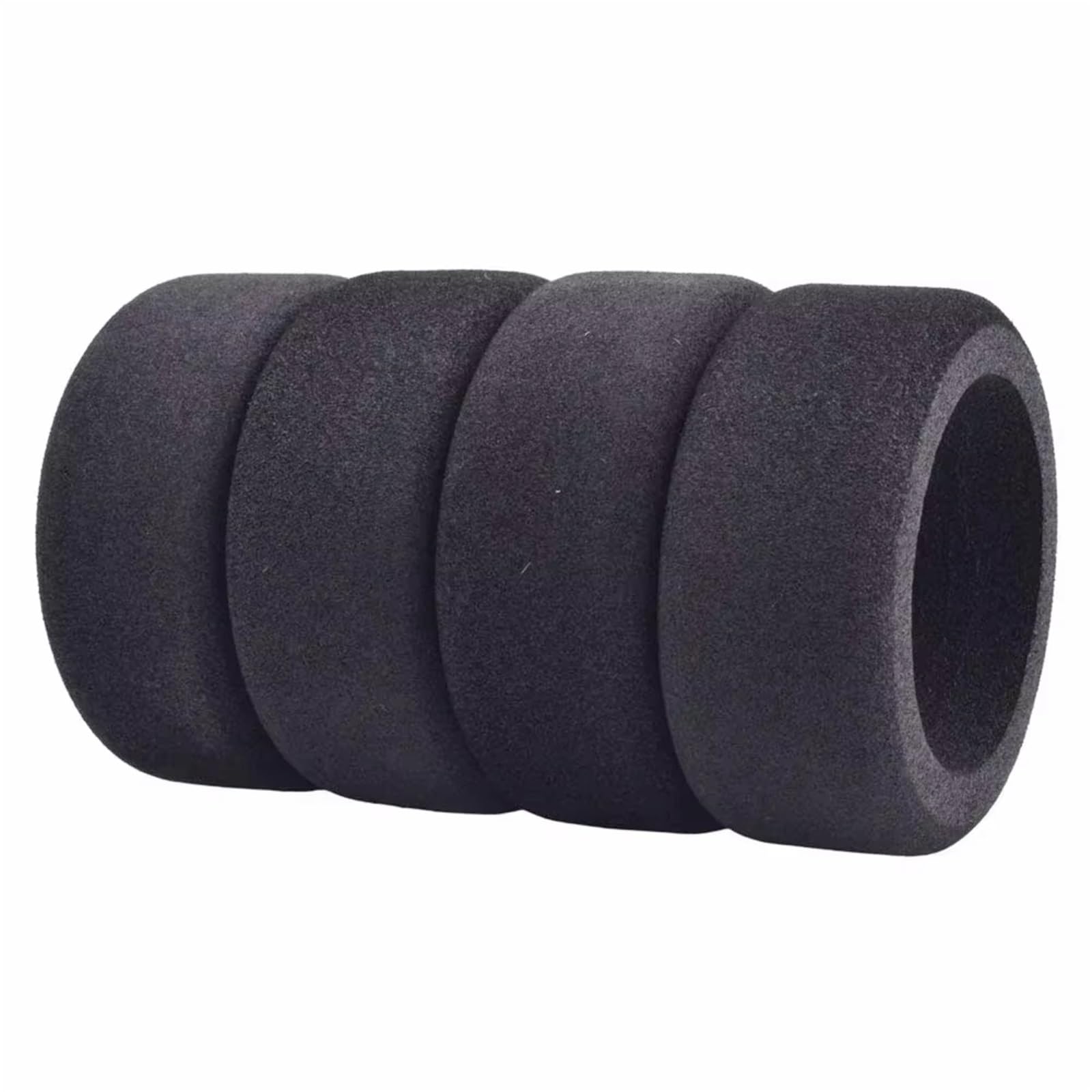 RC Neumáticos Rueda Compatible Con HSP Para HPI Neumáticos Y Ruedas Esponja A Escala 1/10 Y Llantas Hexagonales 12 Mm Para Accesorios De Vehículos De Carretera RC Con Desplazamiento De 3 Mm(Red)