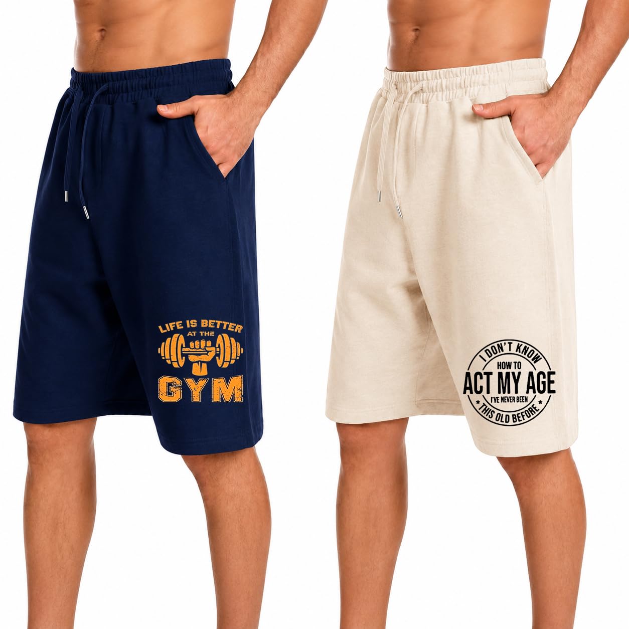 Men's Printed Cotton Shorts Combo Pack of 2 | Comfortable Regular Fit | Elastic Waist | Casual, Sports & Sleepwear Shorts-picture-17