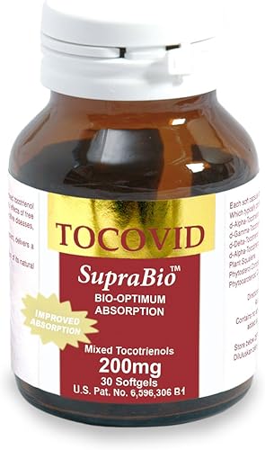 Tocovid Suprabio 200 MG-Palma Tocotrienoles Vitamina E cápsulas blandas