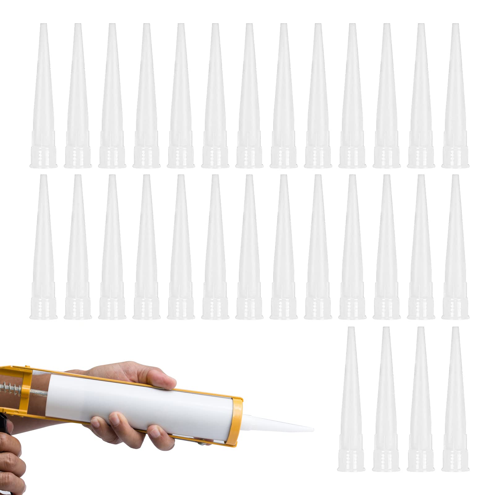 Ugelli Per Pistola Silicone - 30 Pezzi Con Spatola, Per Sigillanti E Calafataggio - Foto 9