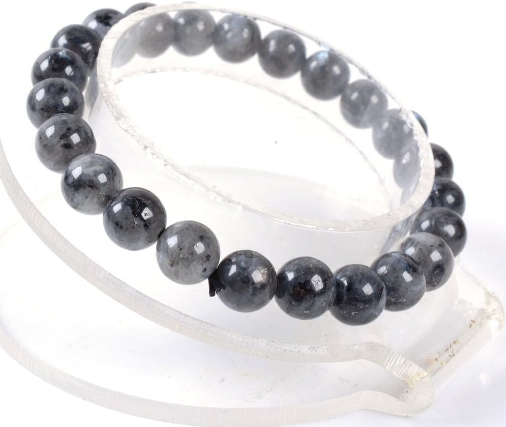 Justinstones 8mm Round Beads Stretch Bracelet 7 Inch Unisex - Image 2