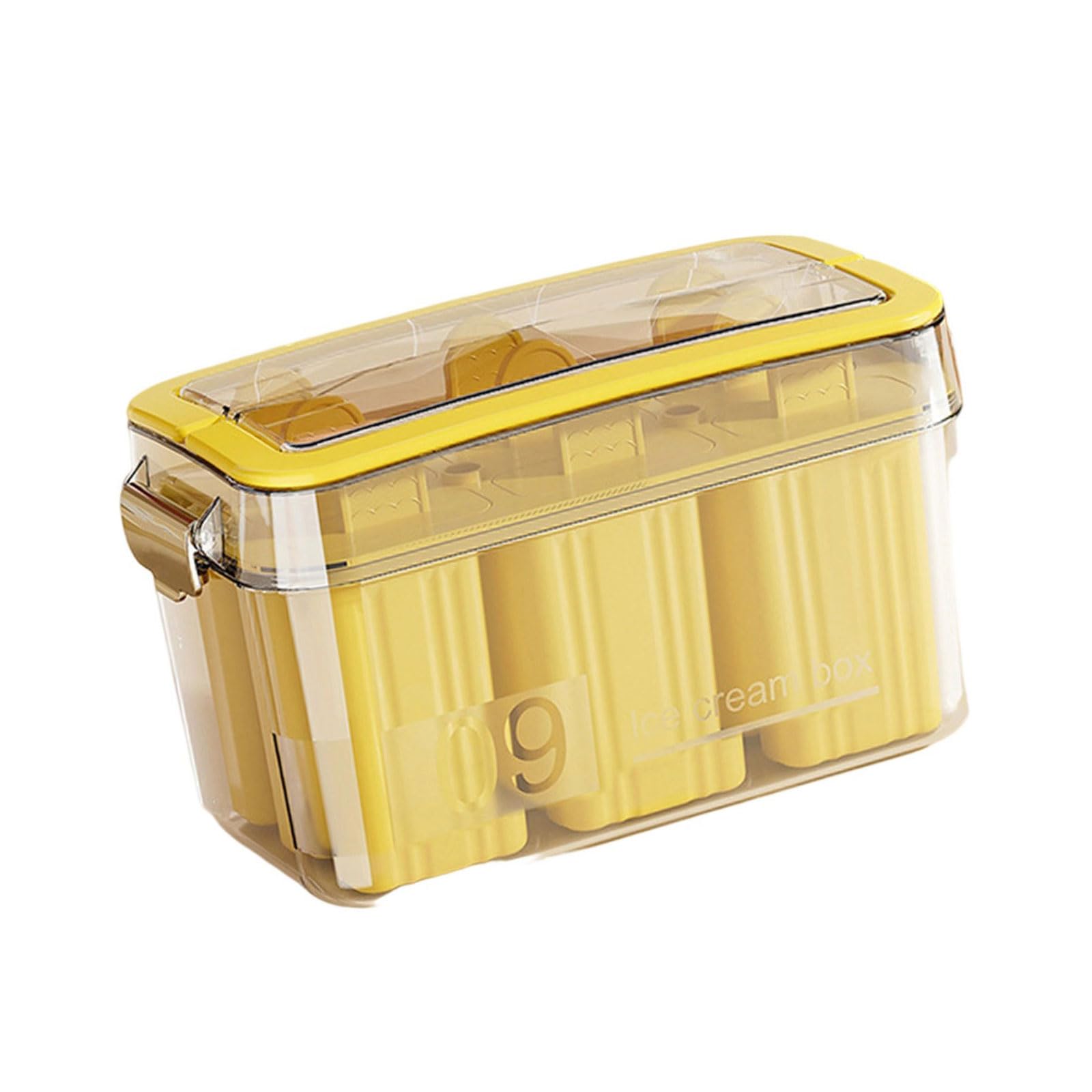 Xjdzineq Leak Proof Ice Cream Ice Cream Set with Lid Includes 9Grids Safe Cake Popsicles Maker Cake Popsicles Molds