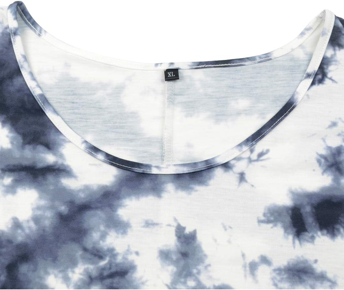 Womens Summer Cold Shoulder Tops 3/4 Sleeve T Shirts Pullover Casual Dolman Blouses