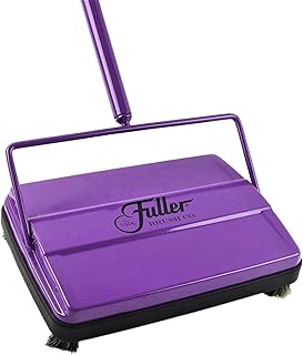 Fuller Brush 17032 Electrostatic Carpet & Floor Sweeper - 9" Cleaning Path - Lightweight - Ideal for Crumby Messes - Works On Carpets & Hard Floor Surfaces - Purple