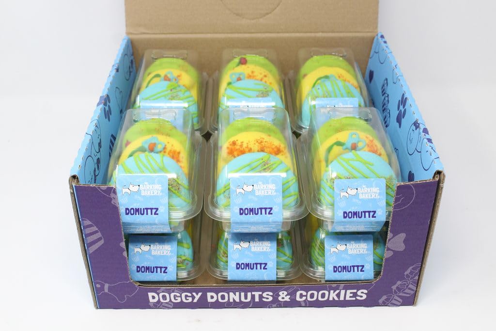 The Barking Bakery - Doggy Domuttz - Handmade Dog Treats - Human Grade Ingredients - Meat Free - Baked in the UK - 12x70g