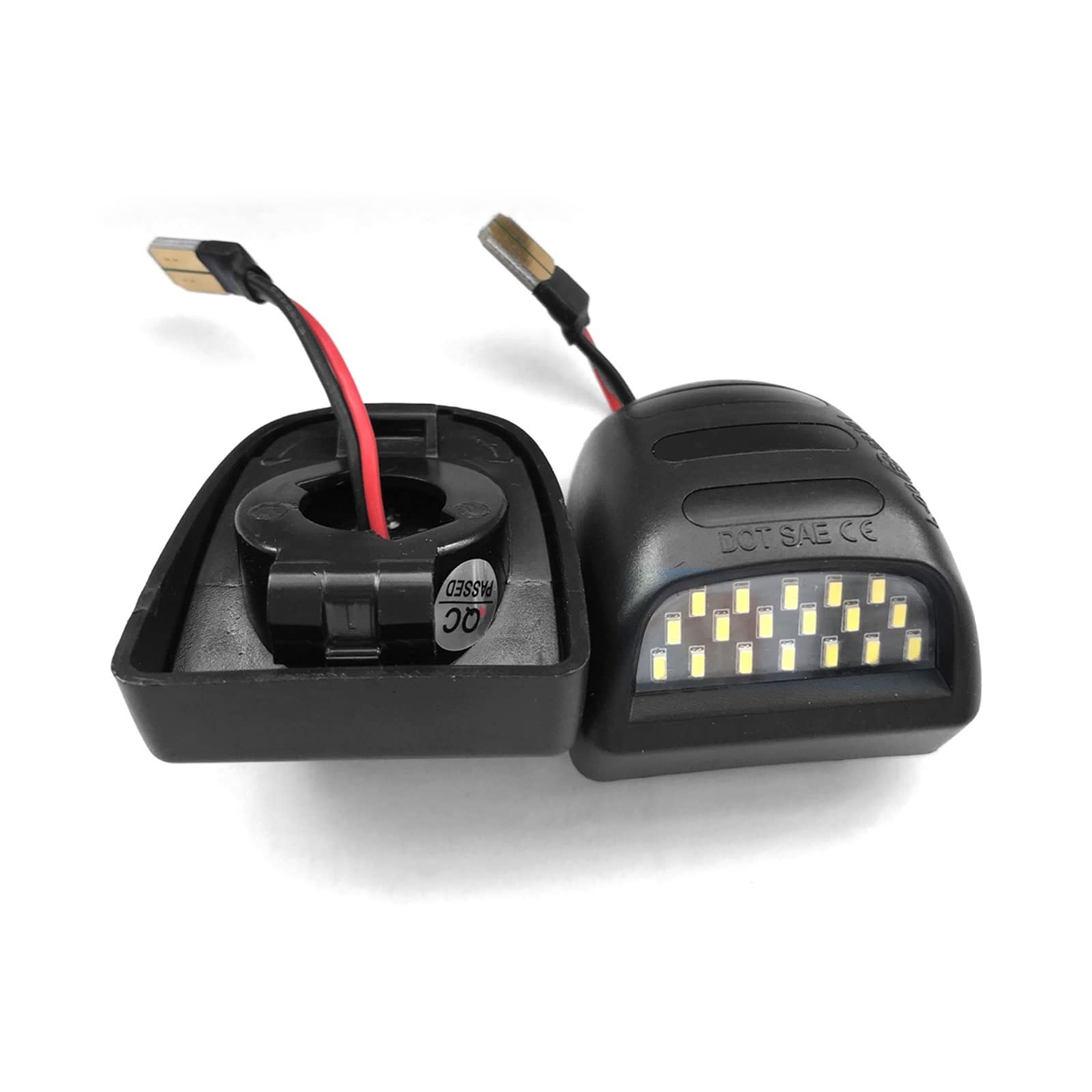 DEHIWI Lámparas de Luz de Matrícula 2 Uds - Número De Matrícula Luz Blanca Canbus Sin Error Para Silverado Avalanche Traverse Tahoe Suburban Luces