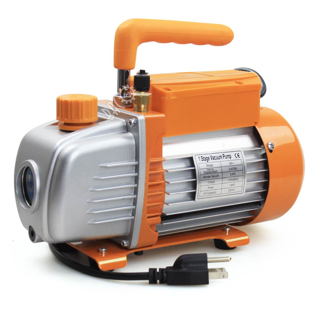 BACOENG 2 Quart Vacuum Chamber Kit with 3.6 CFM 1 Stage Vacuum Pump