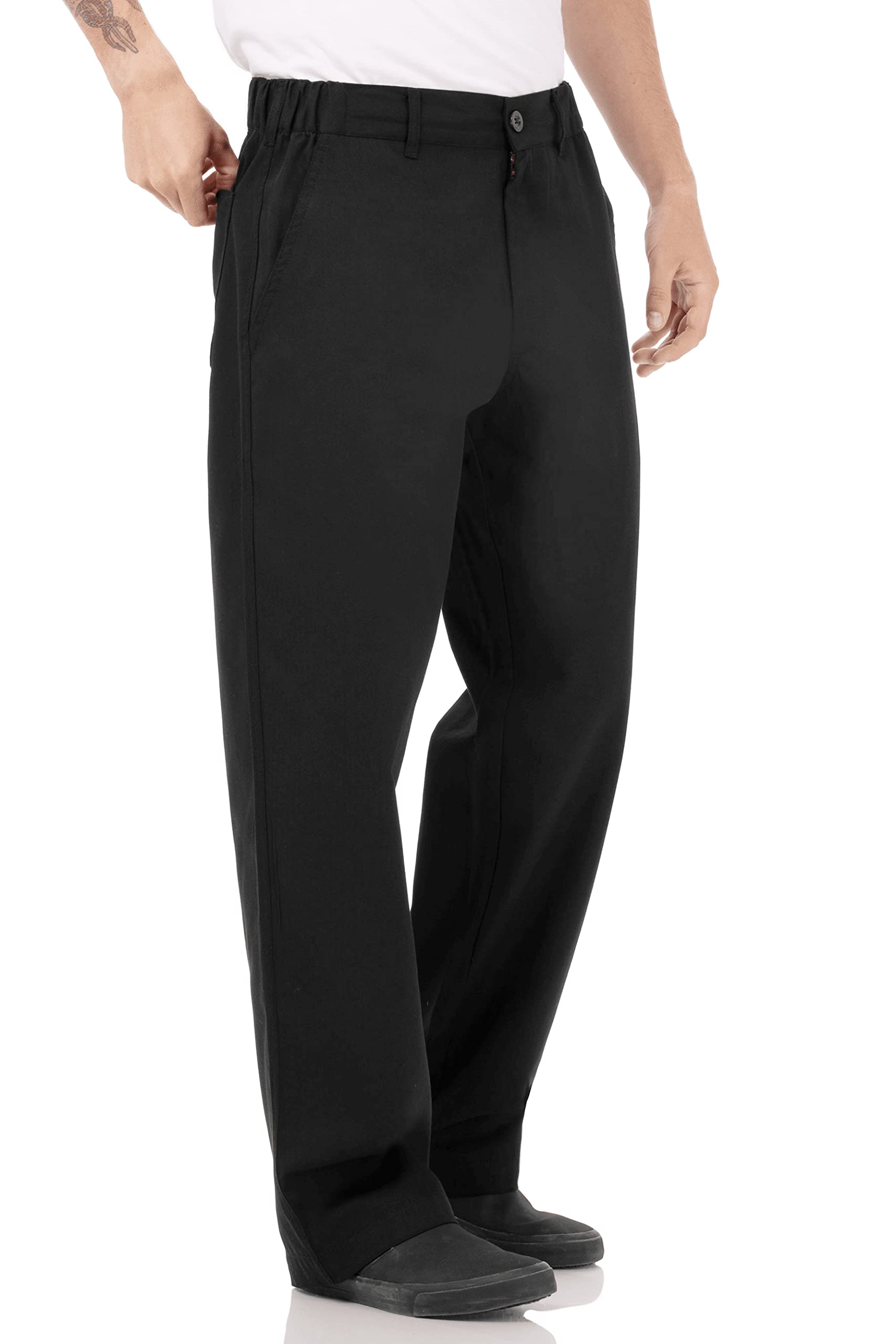 Chef Works A674-XS Executive Chefs Trouser, X-Small, Black