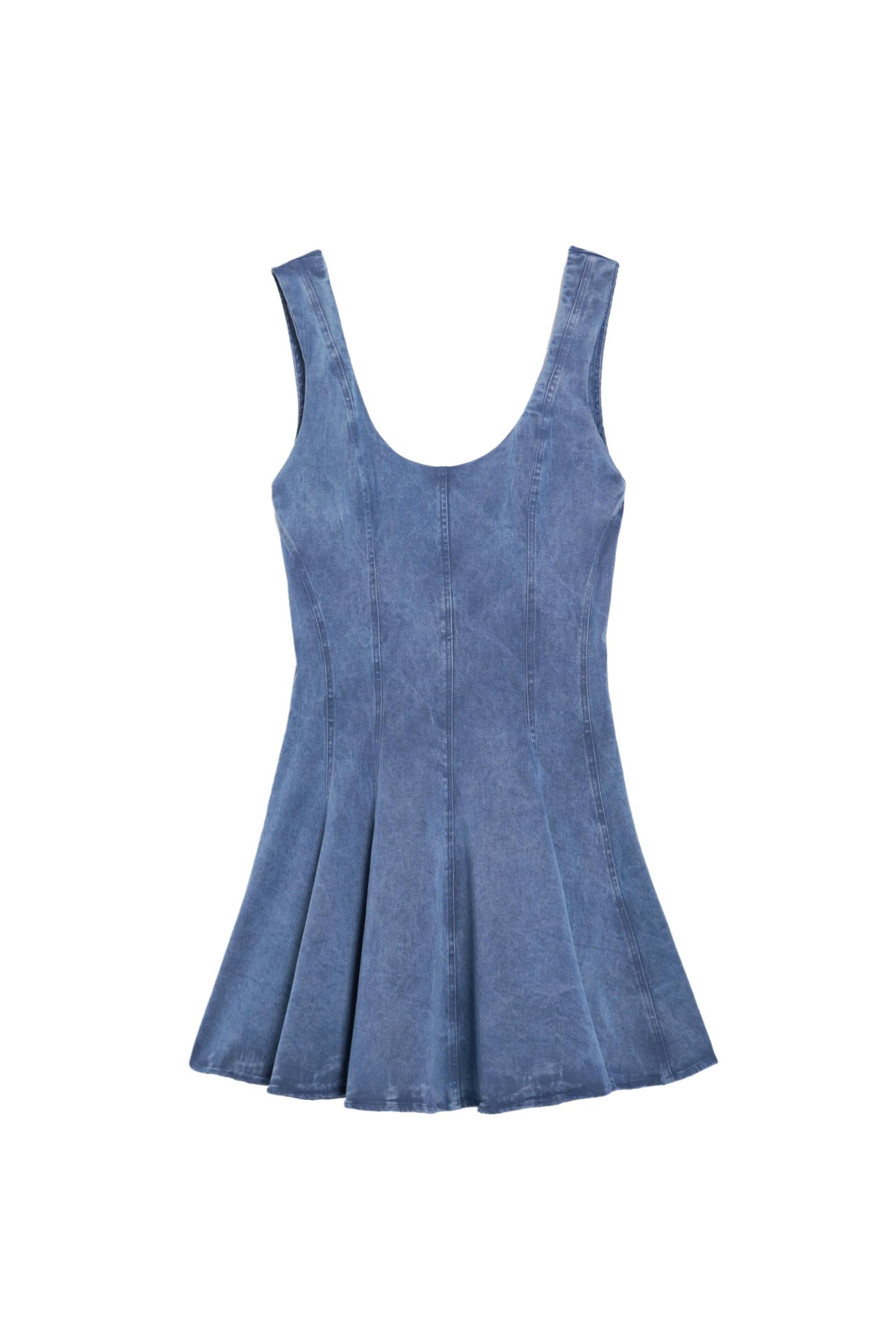 Desigual Damen Skater Pink Kleid