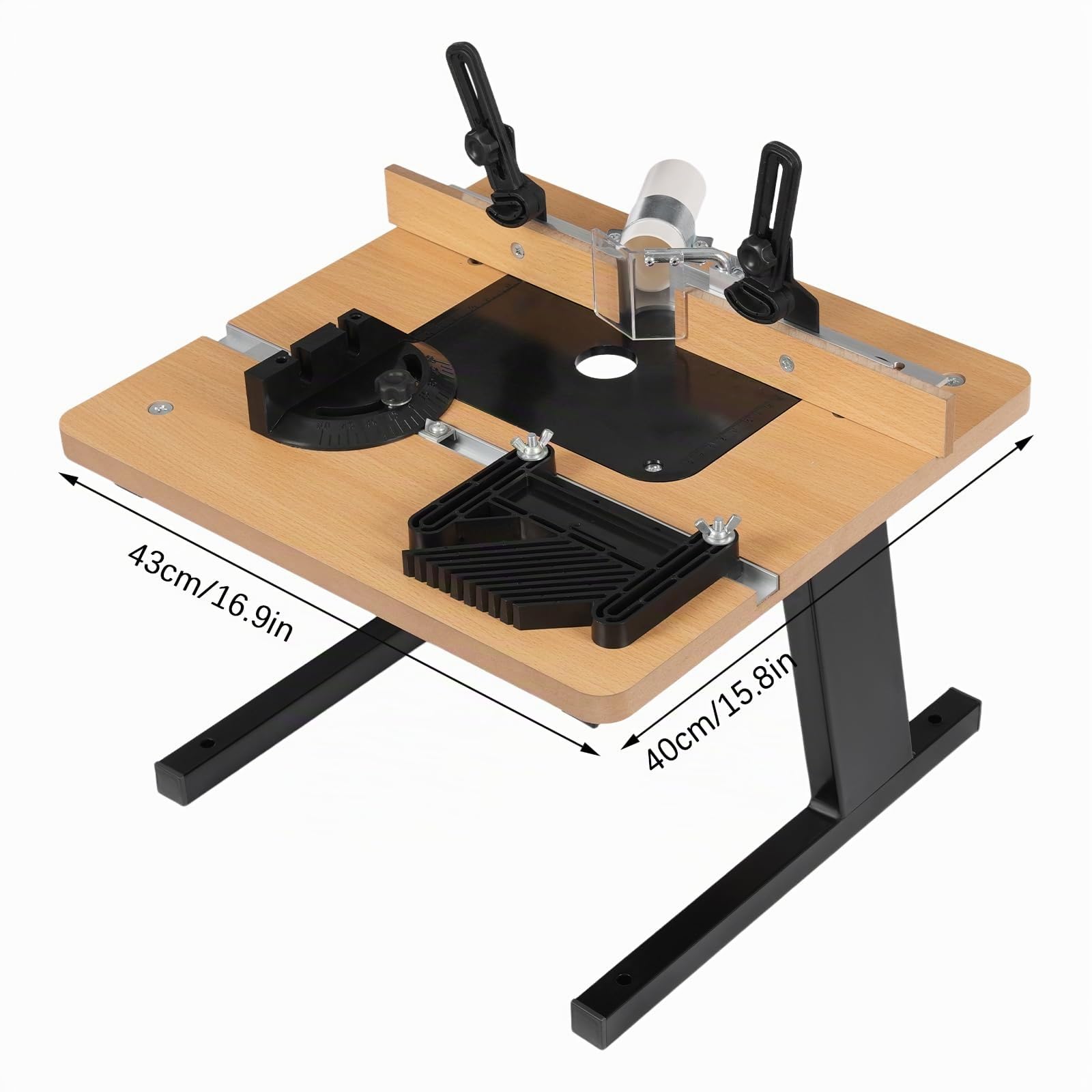 Table de fraisage pour défonceuse, kit de plaque d'insertion, fraiseuse en métal, table de défonceuse et fraiseuse de table, table de routeur, fraiseuse de table pour rainurer, tailler et chanfreiner
