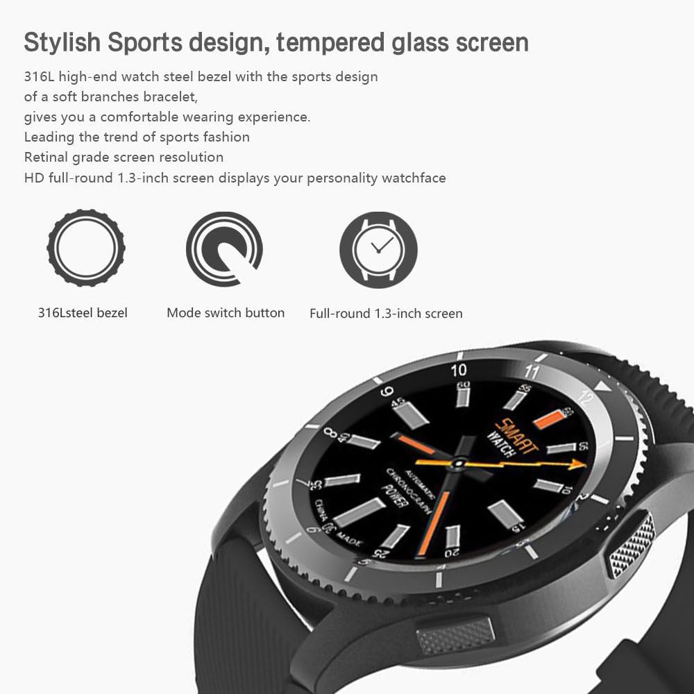Powpro G8 Smart Watch Reloj inteligente Bluetooth con cámara táctil  pantalla tarjeta SIM para Android e iOS Soporte Fitness Tracker Pulsómetro  Monitor GPS para Niños Hombres Mujeres : Amazon.es: Electrónica
