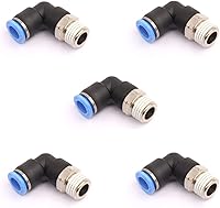 Vista 1 de CEKER 1/2 Codo Macho Conexiones de Empuje para Líneas Aéreas Accesorios de Conexión de 90 Grados, Conexiones de Aire, Tubo PL de 12 mm Od x 1/2