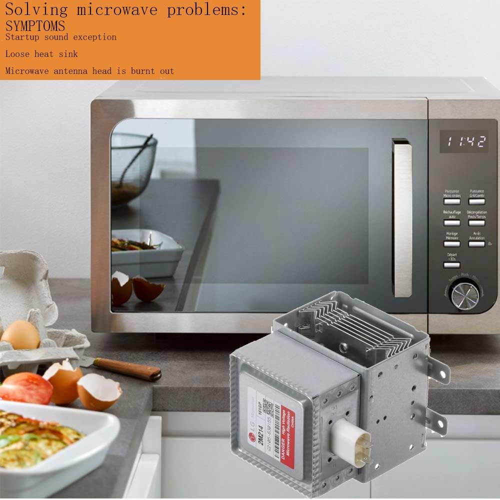 2B71165R Microwave Oven Magnetron 2M214-161GP for LG Microwave Tube Compatible 2B71165L, 2B71165P, PS3517729, 1156691,AH3517729 EA3517729 LMV1831BD 2M214 2M226-519AS 2M226-160GP 2M214-16TAG Magnetron