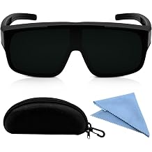 Welding Safety Glasses with IR Shade 6.0 Lens - ANSI Z87.1 Certified Cutting & Grinding Goggles, Wrap-Around UV Protection for Men & Women