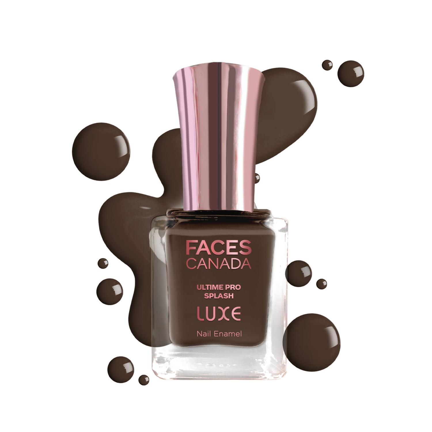 FACES CANADA Ultime Pro Splash Luxe Nail Enamel - Dark Cocoa (L41), 12ml | Glossy Finish | Quick Drying | Long Lasting | High Shine | Chip Defiant | Even-Finish | Vegan | Non-Toxic | Ethanol-Free-picture-25