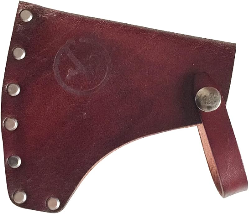 Leather Hatchet Sheath Axe Head Cover Protector with Secure Snaps, Heavy Duty Camping Axe Guard for Outdoor Hiking Camping Survival 1Pcs